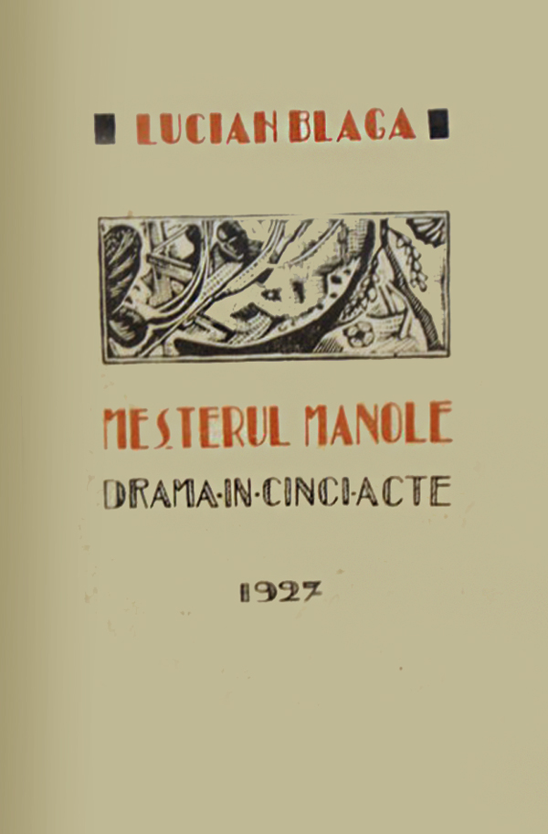 BLAGA MESTERUL MANOLE 1927 cop1